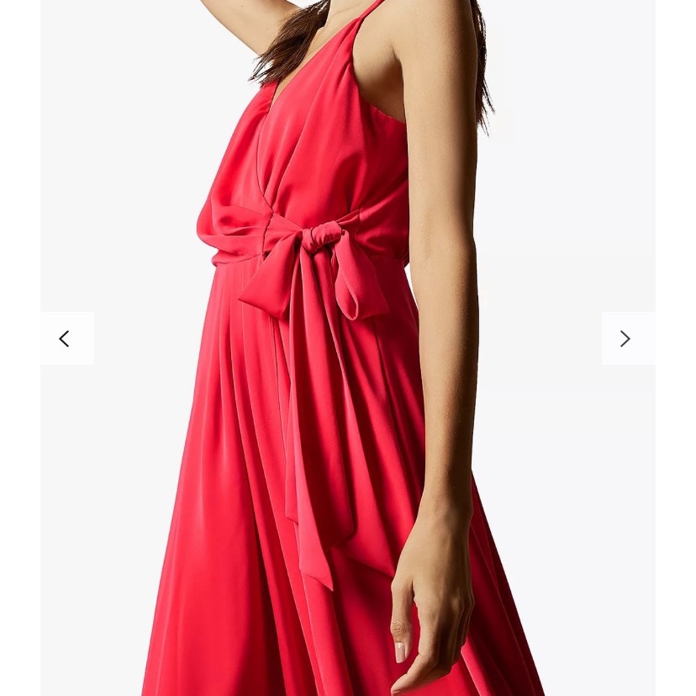 Ted Baker: pink color dress. Style: LEAANAH Sleeveless wrap dress. Size 1 (US 4) - Picture 2 of 8